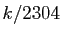 $ k/2304$