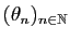 $ (\theta_n)_{n\in\mathbb{N}}$