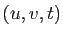 $ (u,v,t)$