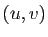 $ (u,v)$