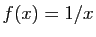 $ f(x)=1/x$