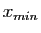 $ x_{min}$