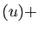 $ (u)+$