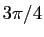 $ 3\pi/4$