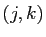 $ (j,k)$