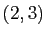 $ (2,3)$