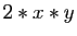 $ 2*x*y$