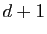 $ d+1$