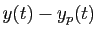 $ y(t)-y_p(t)$
