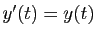 $ y'(t)=y(t)$