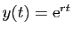 $ y(t) = \mathrm{e}^{r t}$