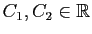 $ C_1,C_2\in\mathbb{R}$