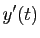 $\displaystyle y'(t)$