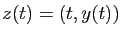 $ z(t)=(t,y(t))$