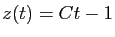 $ z(t) =Ct-1$
