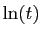 $ \ln(t)$