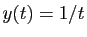 $ y(t)=1/t$