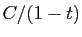 $ C/(1-t)$