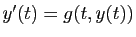 $ y'(t)=g(t,y(t))$