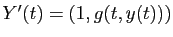 $ Y'(t)=(1,g(t,y(t)))$