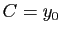 $ C=y_0$
