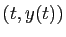 $ (t,y(t))$
