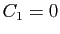 $ C_1=0$