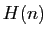 $ H(n)$