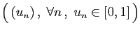 $ \big( (u_n) ,\;\forall n ,\;u_n\in[0,1] \big)$