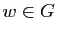 $ w\in
G$
