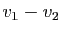 $ v_1-v_2$