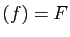 $ (f)=F$