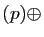$ (p)\oplus$