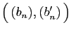 $ \big( (b_n),
(b'_n) \big)$
