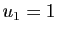 $ u_1=1$