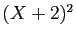 $ (X+2)^2$