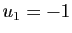 $ u_1=-1$