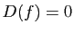 $ D(f)=0$