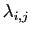 $ \lambda_{i,j}$