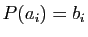 $ P(a_i)=b_i$