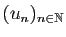 $ (u_n)_{n\in\mathbb{N}}$