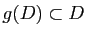 $ g(D)\subset D$