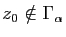 $ z_0\notin \Gamma_\alpha$