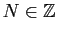 $ N\in\mathbb{Z}$