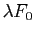 $ \lambda F_0$