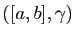 $ ([a,b],\gamma)$