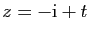 $ z=-\mathrm{i}+t$
