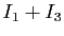 $ I_1+I_3$