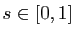 $ s\in
[0,1]$