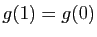 $ g(1)=g(0)$
